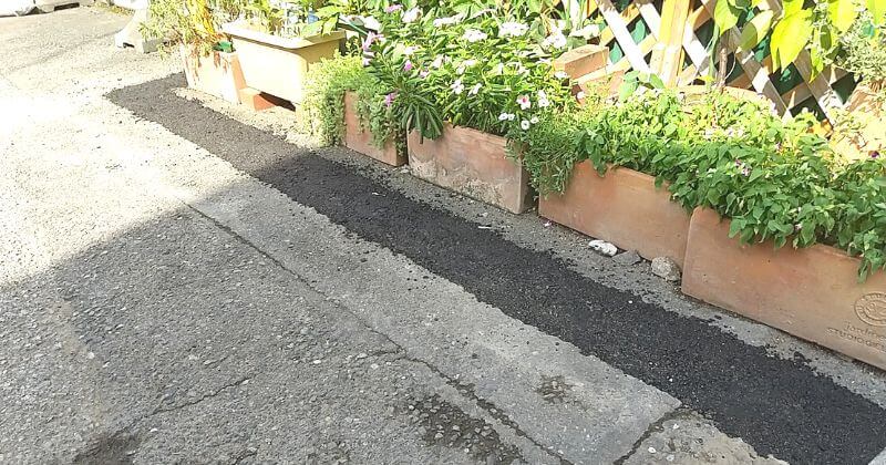 アスファルトの復旧譲許