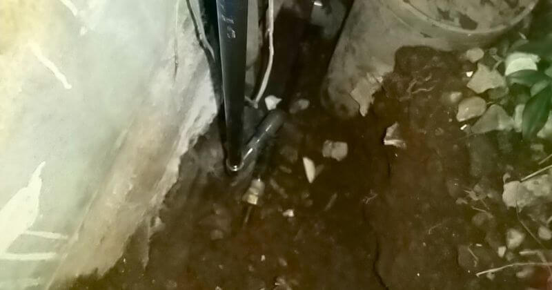 漏水箇所の修理状況