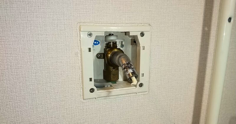 水栓本体を元通りに固定した状態