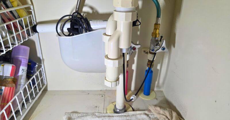 新しいU管を取り付けた状態