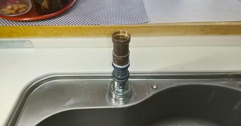 新しいXパッキンを取り付けた状態