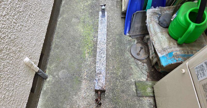 撤去した水栓柱