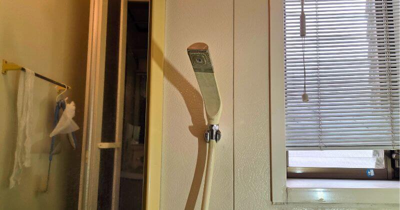 交換前の下段のシャワーフック