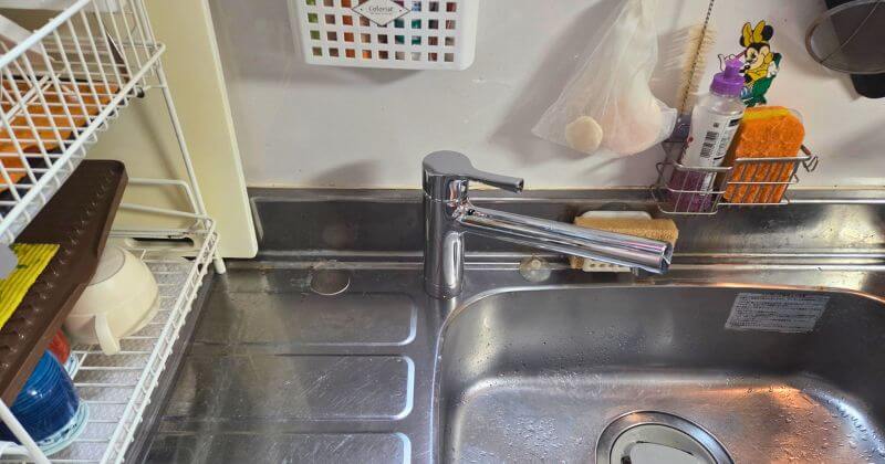 不要な穴を塞いだ状態