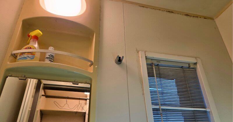 交換前の上段のシャワーフック