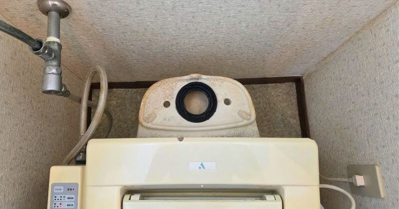 交換前の蜜結パッキン