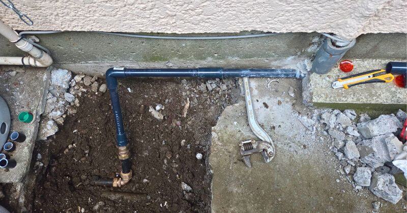 接着剤を使用した接合状態