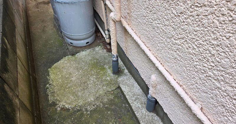 修理前の給水管