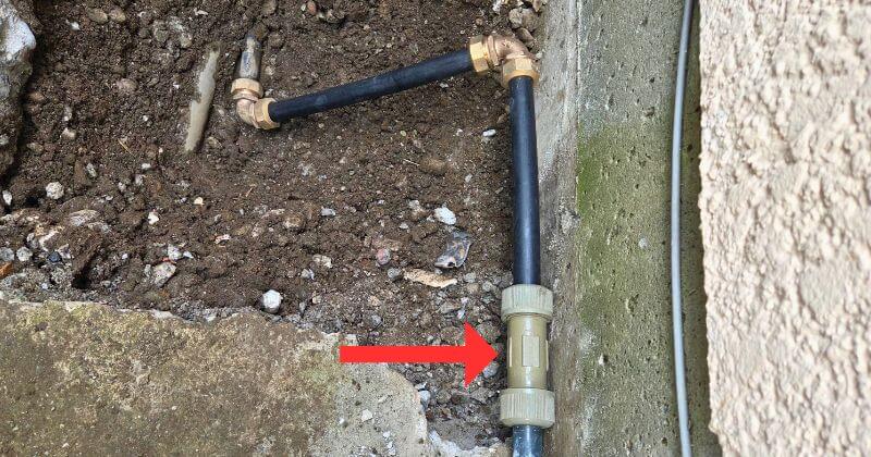 仮設の継手として使用したMCユニオン