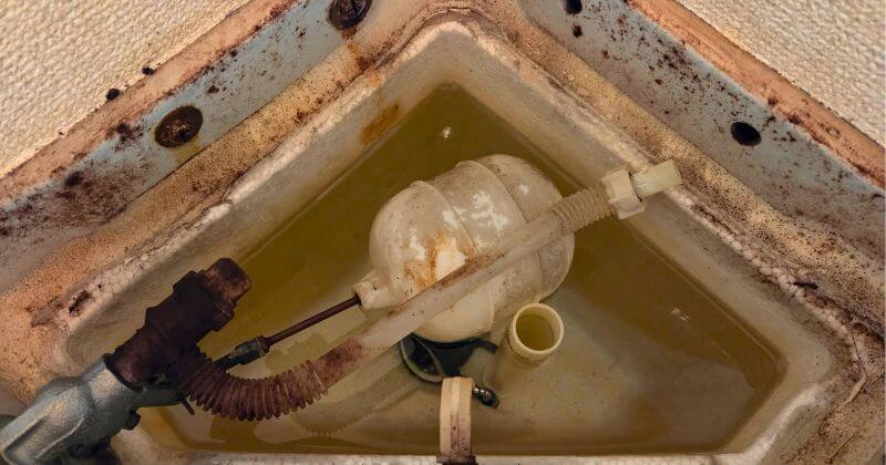 トイレタンク内の水を抜く前