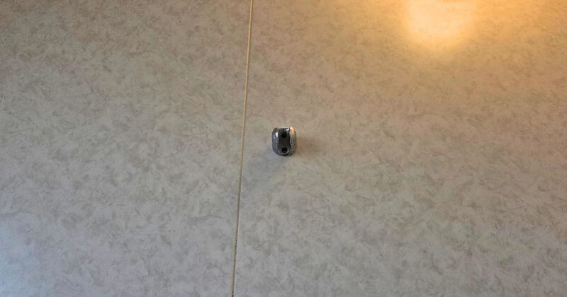 シャワーフック下段の交換前