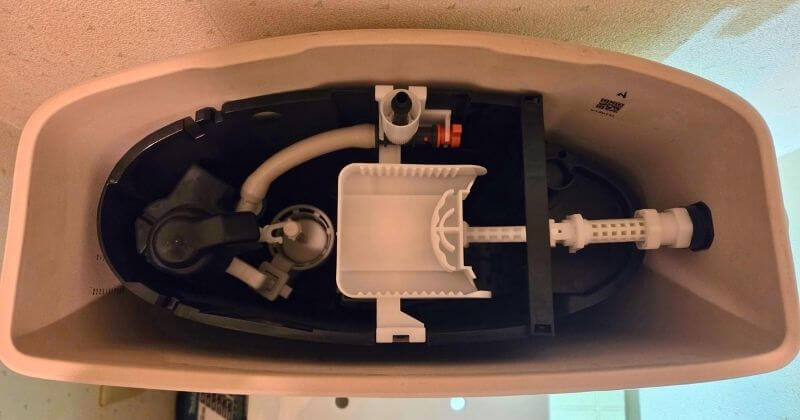 洗浄レバー取付後