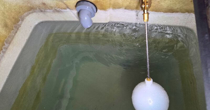 給水が止まる直前の状態