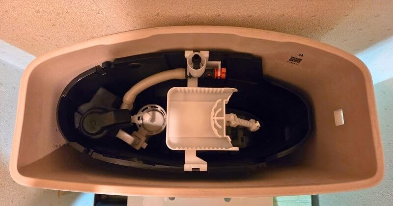 洗浄レバーの取付前