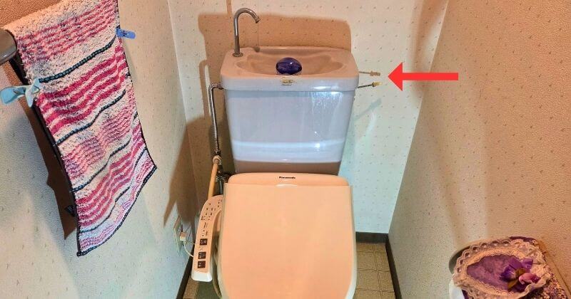 交換前のトイレ