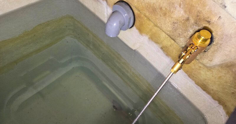 給水が完全に停止した状態