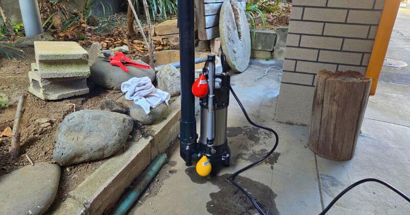 新しい排水ポンプ