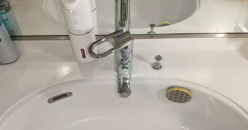 湯側の水量調整