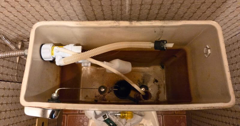 トイレタンクの取付状況