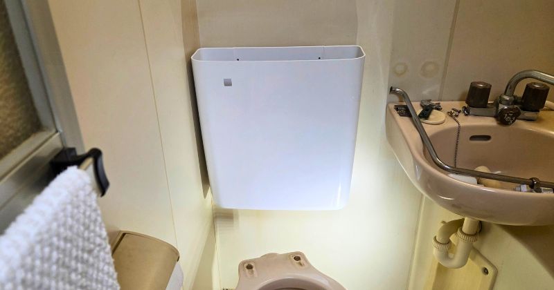 トイレタンクの取付状況