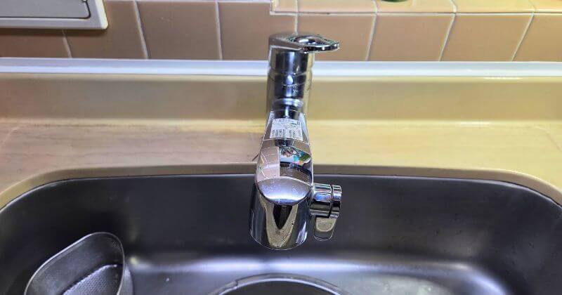 交換前のキッチン水栓