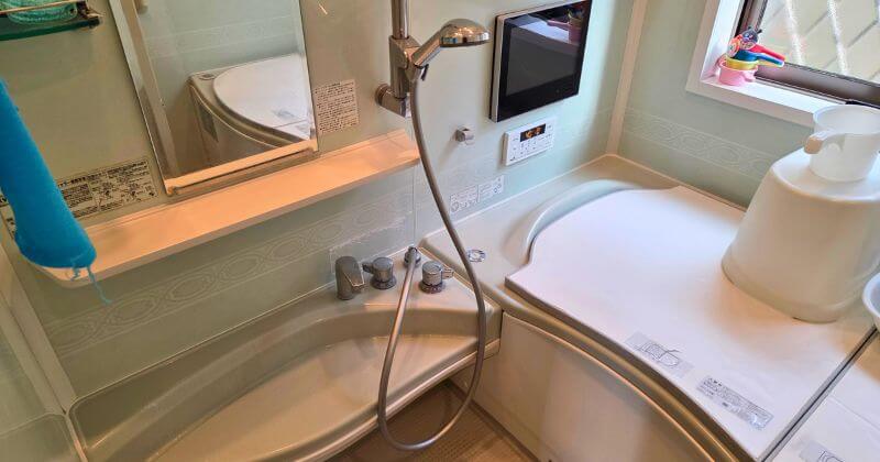 シャワーホースの交換後