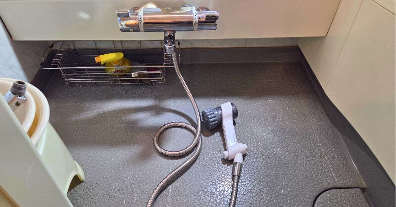 シャワーヘッドの取付後