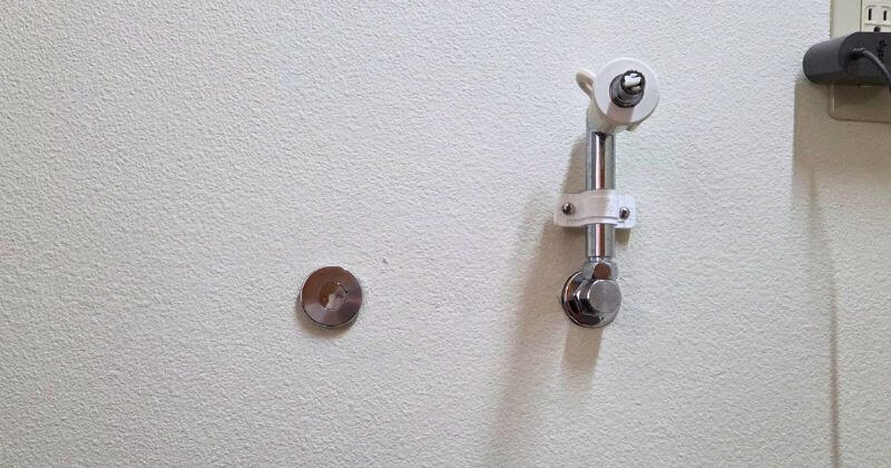 漏水修理前の洗濯水栓