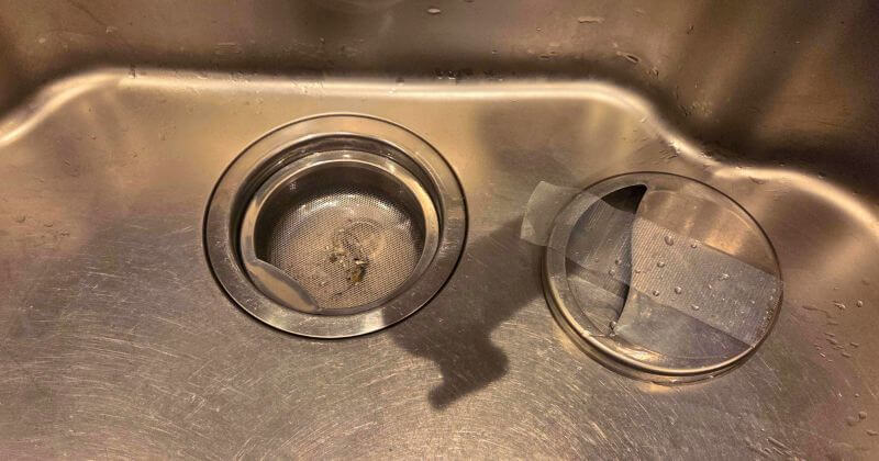 交換前の排水栓