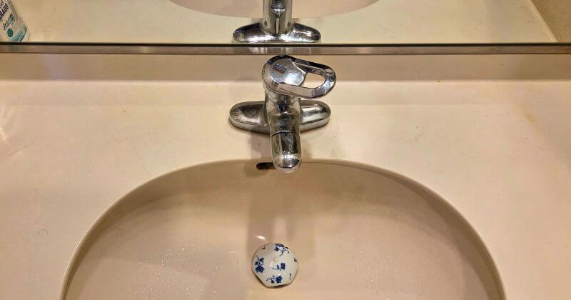 交換前の洗面水栓