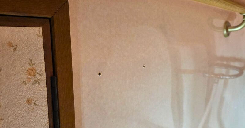 既設のリモコンホルダーを取り外した状態