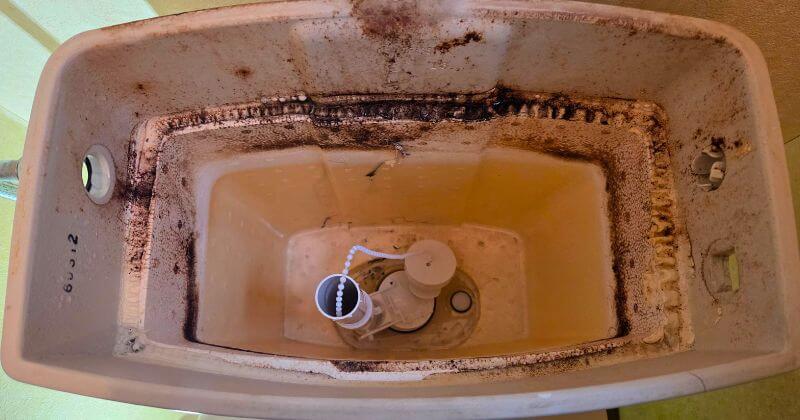 トイレタンクを便器に取り付けた状態