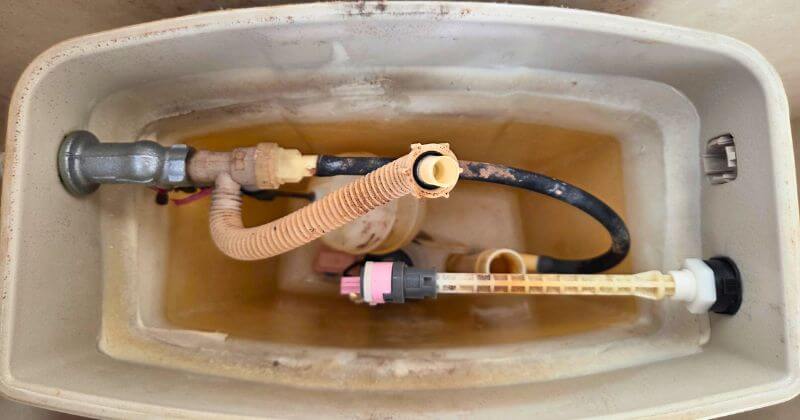 新しい排水弁を取り付けた状態