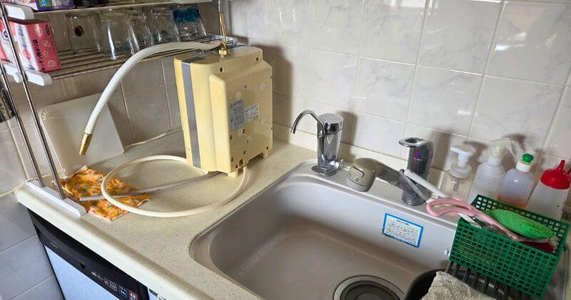 浄水器取付前