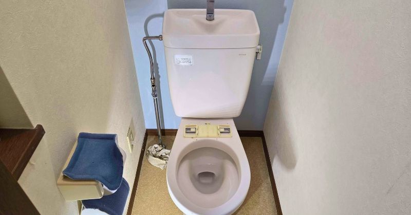 便座を取り外した状態