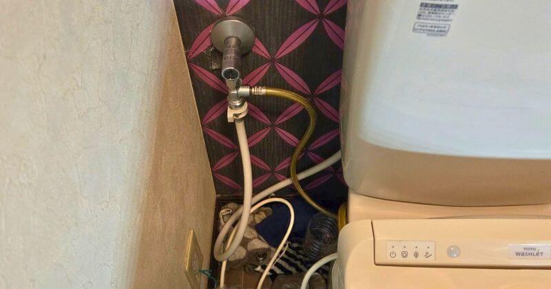 止水栓廻りの調査中